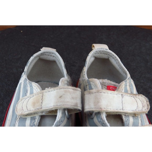 Converse All Star Toddler Boys 7 Medium Beige Low Top Fabric 767796F - Picture 3 of 6